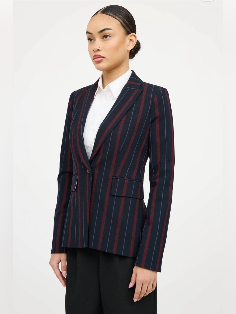 Veronica Beard Carter Striped Blazer